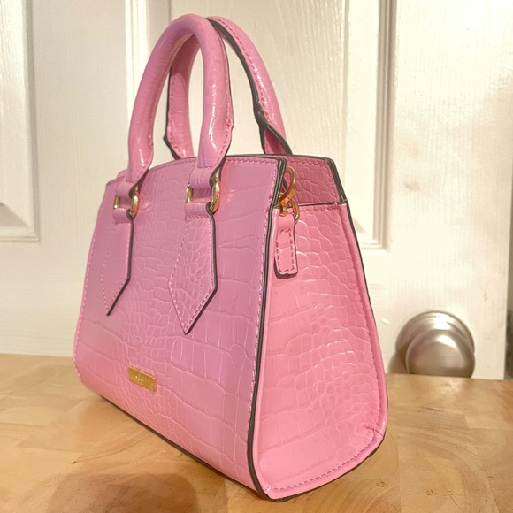 NWOT Aldo Pink Faux Croc Pink Purse - Picture 2 of 6
